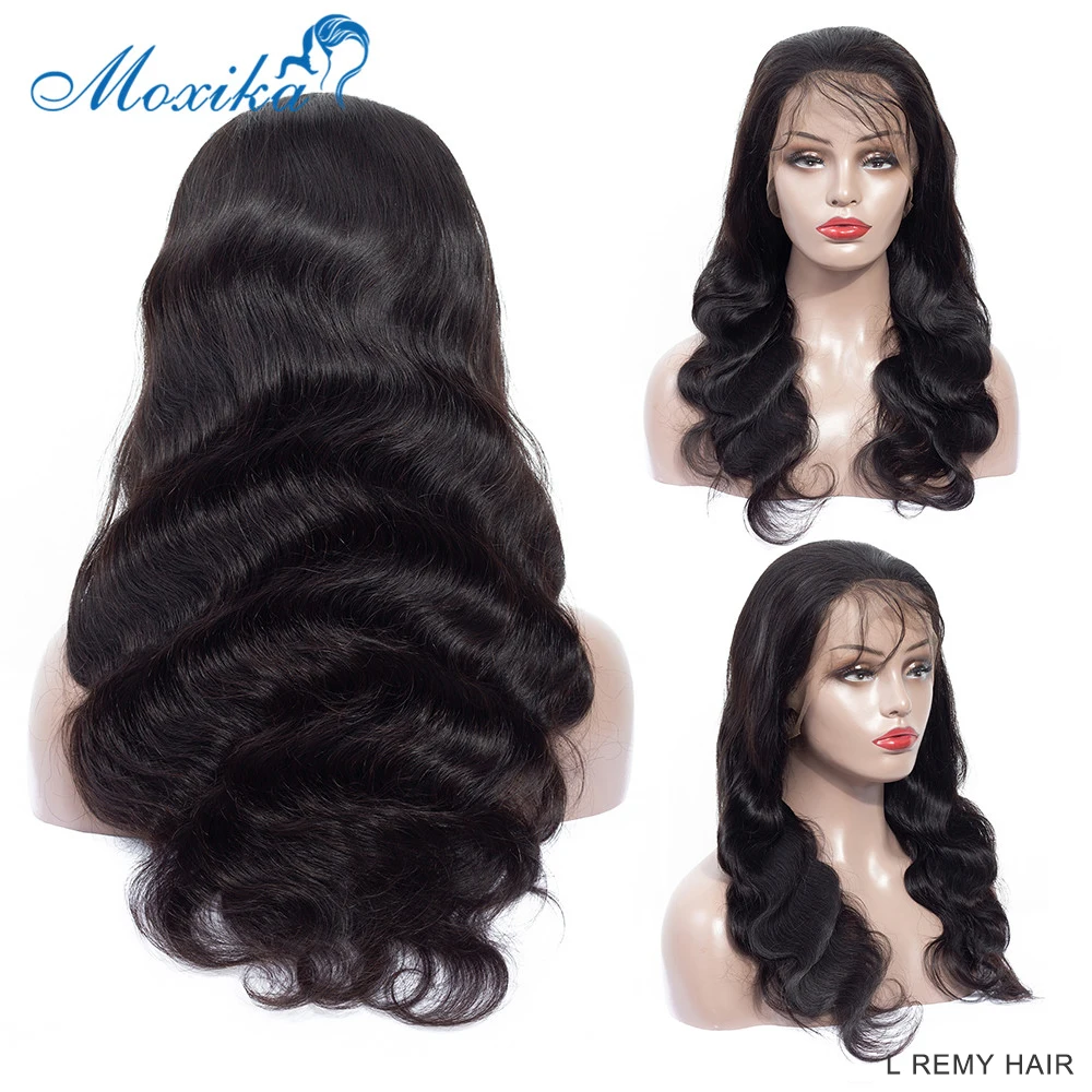 

Moxika Full Lace Wig for Black Women Brazilian Body Wave Human Hair Wigs With Baby Hair Pre Plucked Low Ratio Remy Hair