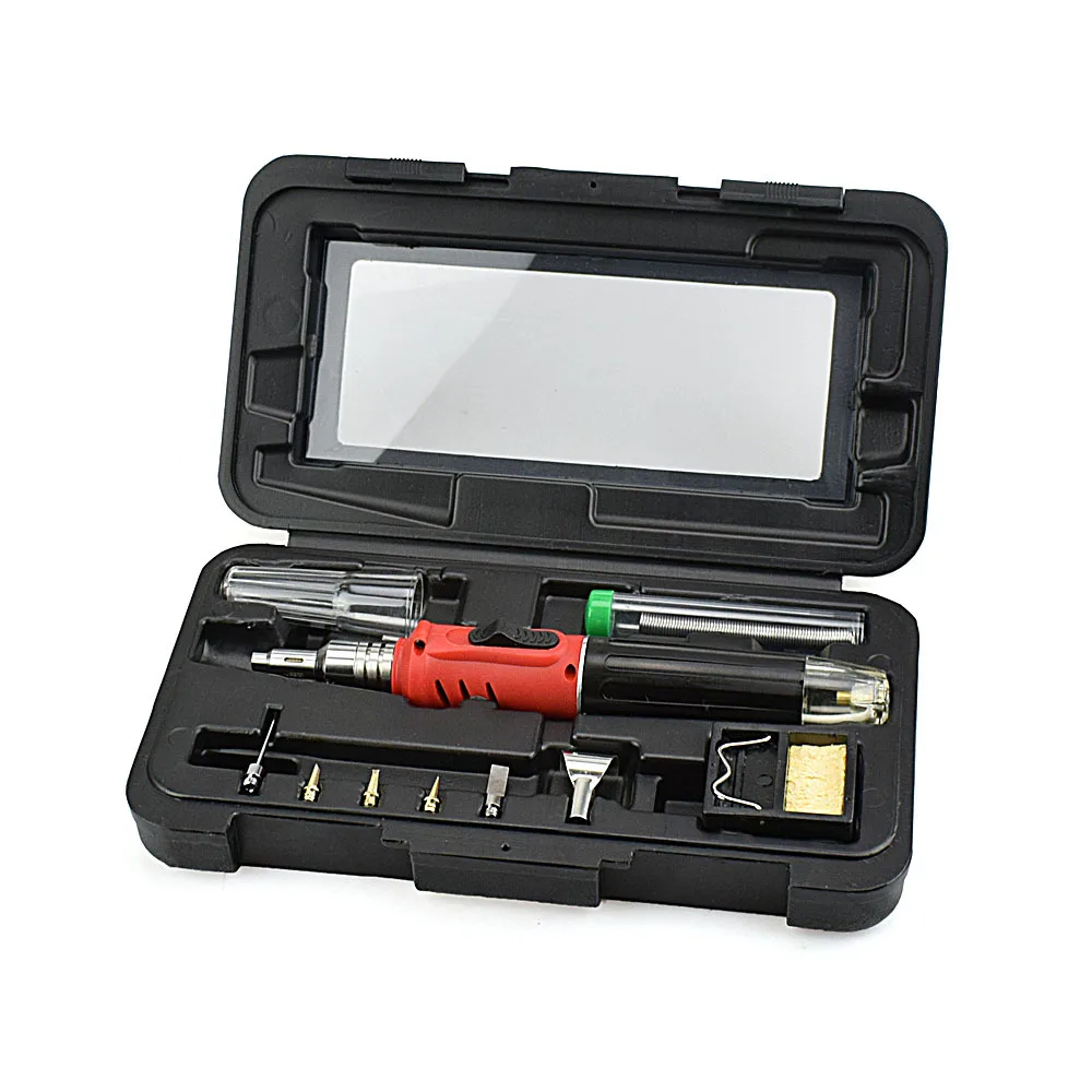 

Hotery1115K Gas Fuel Gas Soldering Iron Butagas Soldering Iron Set Automatic Point Gas Soldering Iron