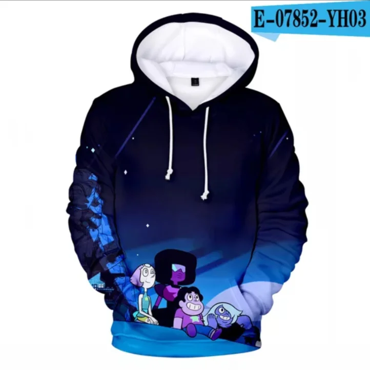Anime Steven Universe Men Women 3D Hoodie Casual Sweatshirt Jacket Pullover New 