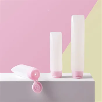

30/50ml Empty Cosmetic Dispenser Soft Tube Facial Cleanser Hand Cream Lotion Refillable Bottles with Flip Cap For Home Travel