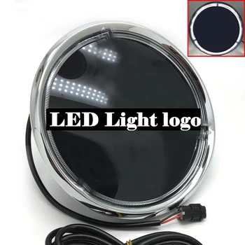 

Led Light Logo Emblem for Mercedes Benz C Class W205 2019-2020 year Front Grill Badge Mirror style logo insignia Black silvery