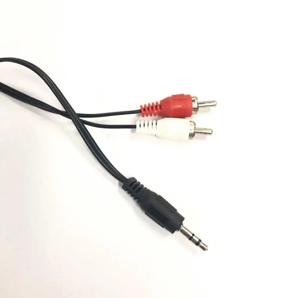 Аудио кабель DISOUR 1 м 3 5 мм стерео на 2 RCA Y кабеля для ПК DVD TV VCR динамика камеры аудио