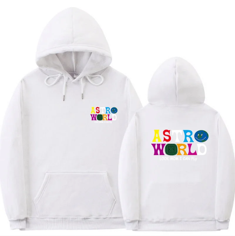 White-13 ASTROWORLD look mom i can fly, толстовка с капюшоном Трэвиса Скотта Astroworld,, подарок, с принтом, Мужской пуловер в стиле хип-хоп, толстовка, размер S-XXL - Цвет: White-13