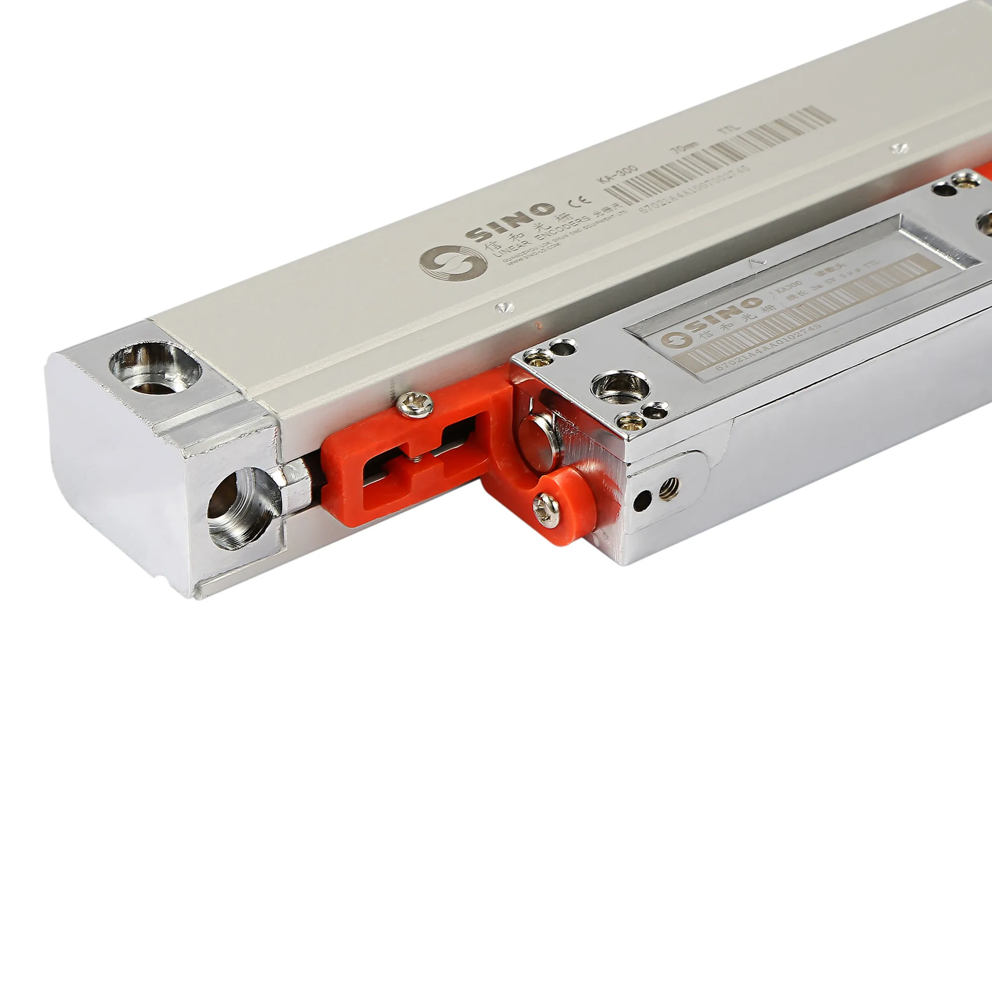 핫 SINO KA-300 광학 격자 눈금자, 터닝 선반 밀링용 선형 눈금자, KA300 5um 5V TTL DRO, 320mm, 370mm, 420mm, 470mm, 520mm