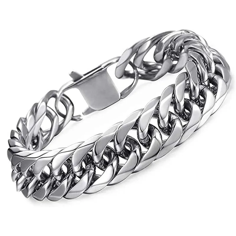 Heavy Platinum Bracelet for Men JL PTB 800