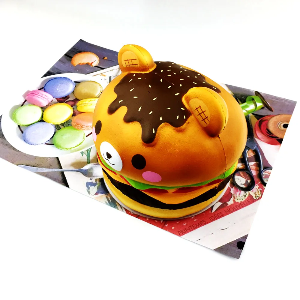 Creamiicandy Jumbo Squishy Hamburge кукла Squeeze медленный отскок Моделирование Гамбургер антистресс декомпрессия игрушки подарки для