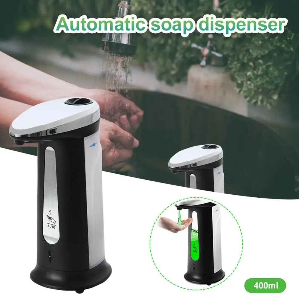 

Touchless Liquid Soap Dispenser Smart Sensor Hands-Free Automatic Soap Dispenser Pump For Bathroom Kitchen 400ML