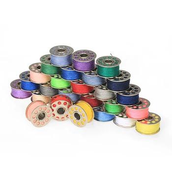 

New 64 Spools Sewing Thread Set DIY Tools Mixed Colors Metal Spools Measuring Tape Sewing Needles Sewing Machine Accessories Kit