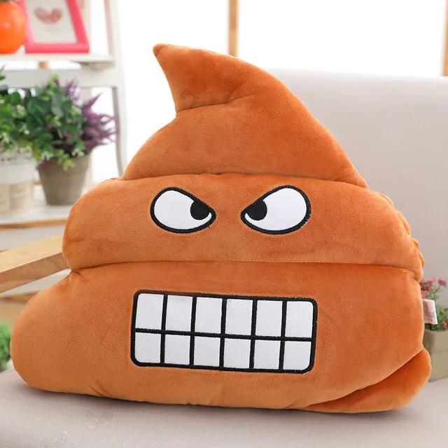2020 HONJI New Simulation poop stool plush toy spoof poop poop poop pillow doll funny expression pack pillow gift