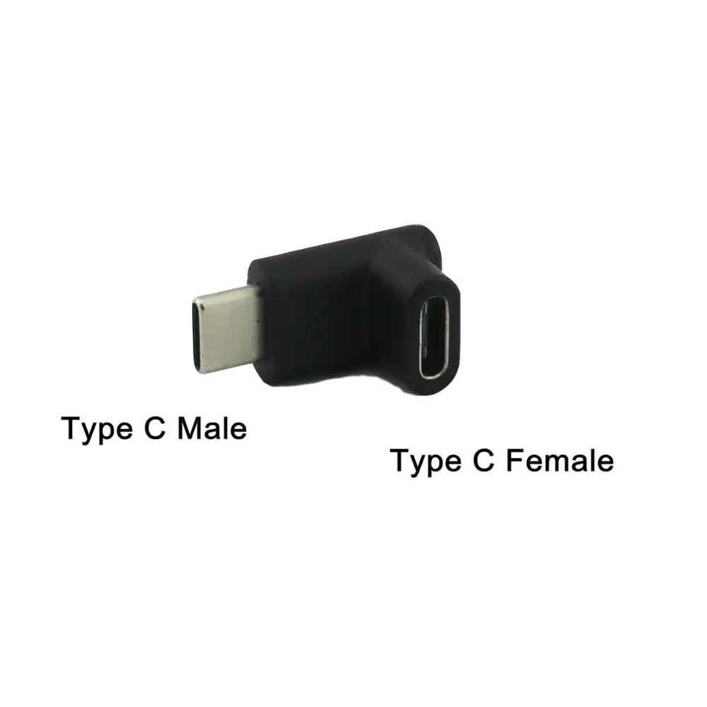 1x type C USB 3,1 папа к type C Женский удлинитель для зарядки и синхронизации данных прямоугольный адаптер