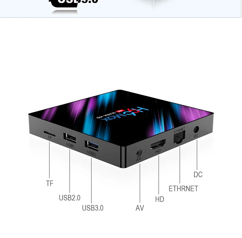 Set top TV Box 4G DDR3 USB 3,0 Bluetooth 4,0 Android 9,0 9 оs 4K 4096x2160 H96 Смарт пятиядерный ГП Mali-450 RK3318 GPU 2,4 г/5G