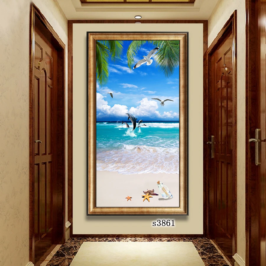 

Картина на холсте, современное животное, дельфин, море, фотокартина на холсте, печать на холсте, Настенная картина для домашнего декора