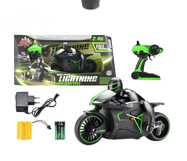 2.4G Mini Fashion RC Motorcycle with Cool Light High Speed RC Motorbike Model Toys Remote Control Drift Motor Kids Toys for Gift 5