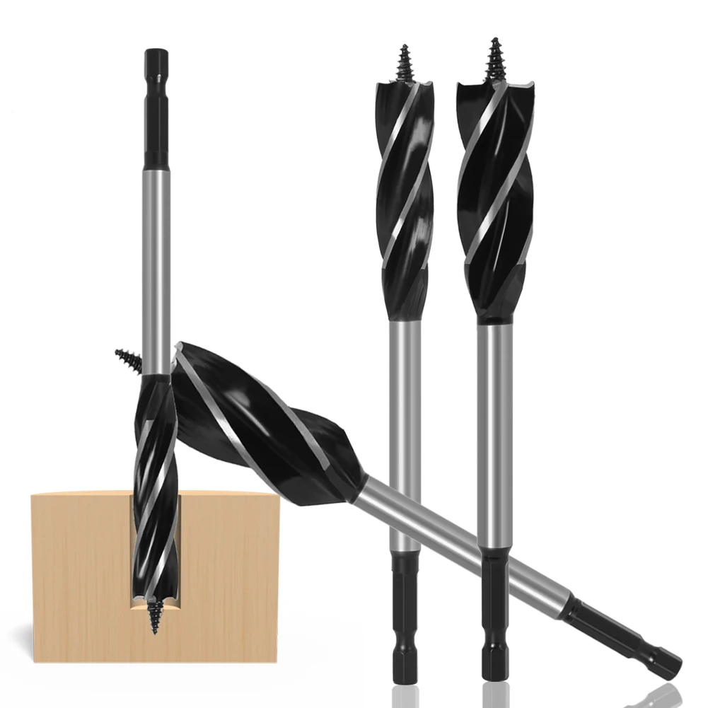 Precision Woodworking Auger Drill Bit Set, 10mm-35mm - Fast-Cutting Carpenter Tool