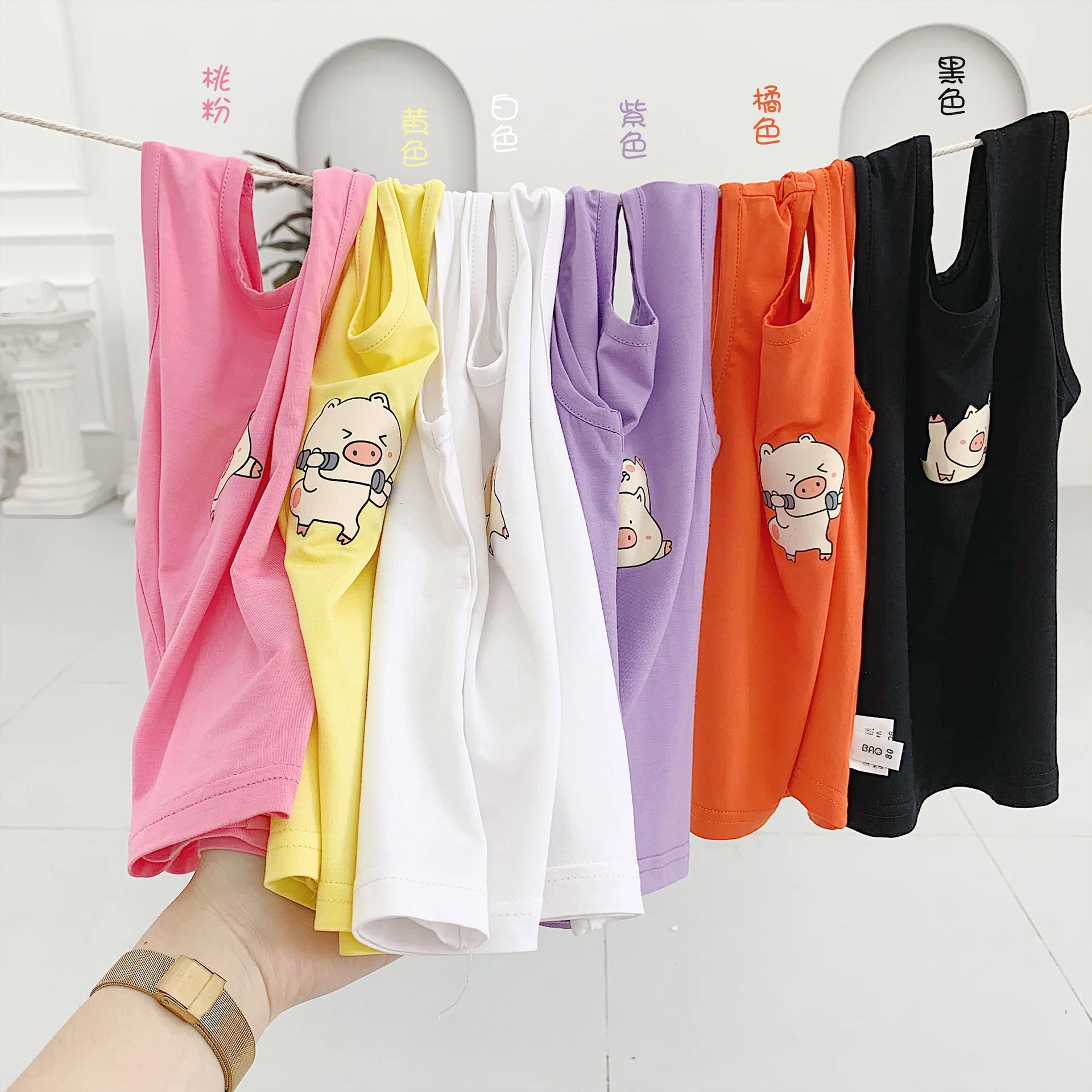 Children Printted Waistcoat Summer New Style Baby Korean-style Sleeveless Waistcoat Fashion Baby GIRL'S Men And Treasure Pi