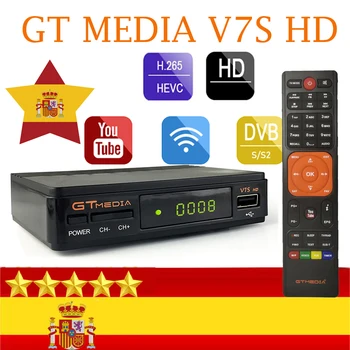 

FHD 1080P Gtmedia V7S HD Europe cline Satellite TV Receiver Free 2Years Europe Cline Spain Original Freesat V7s HD TV Decoder