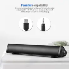 SADA V-105 настольная полоса беспроводной сабвуфер динамик 3,5 мм стерео разъем USB портативный динамик для домашнего кинотеатра объемный звук ПК