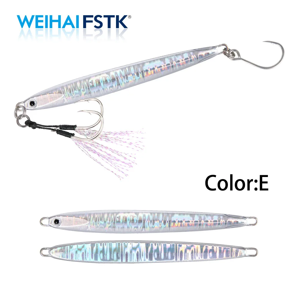 WEIHAI FSTK スーパースリムロングメタルキャスティングジグ 20