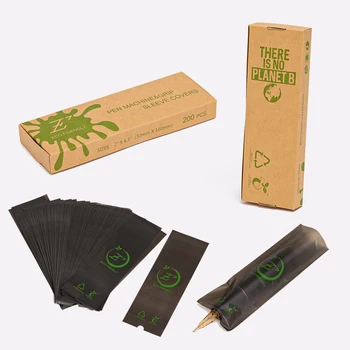 

EZ ECO-Friendly Compostable Materials Tattoo Machine Grip Sleeve Covers for Pen Type Machine Coil or Rotary Machines