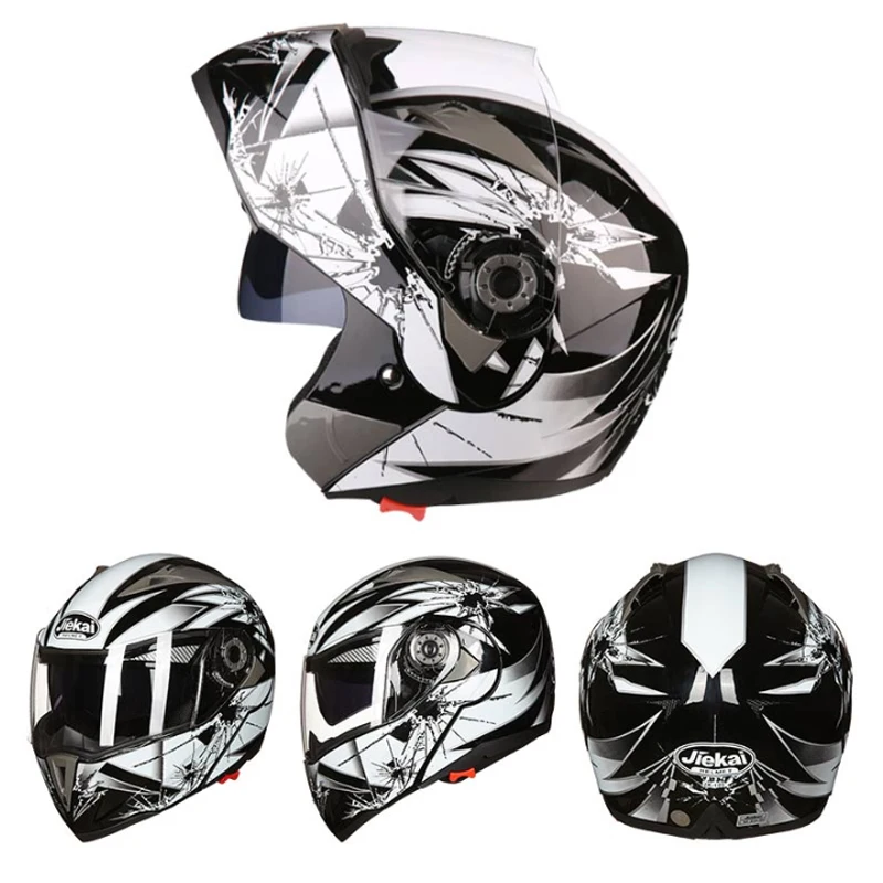 Nueva llegada наклейка кружок JIEKAI 105 флип КАСКО мотоциклетный мотоцикл caslista casco de carreras de motocross M L XL XXL