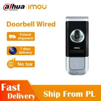 Dahua Imou DB11 Video Doorbell Wired 1080P With PIR Detection Night Vision 140 Degree Wide Viewing Angle Two-Way Talk Doorbell 4 viewing modes wired mouse model of electronic typoscope for senior citizens vision impared tv magnifier