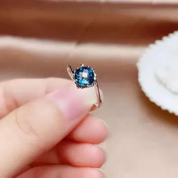 

Natural And Real Topaz Ring Wedding Engagement Topaz Ring Fine Jewelry Wholesale 925 sliver Ring