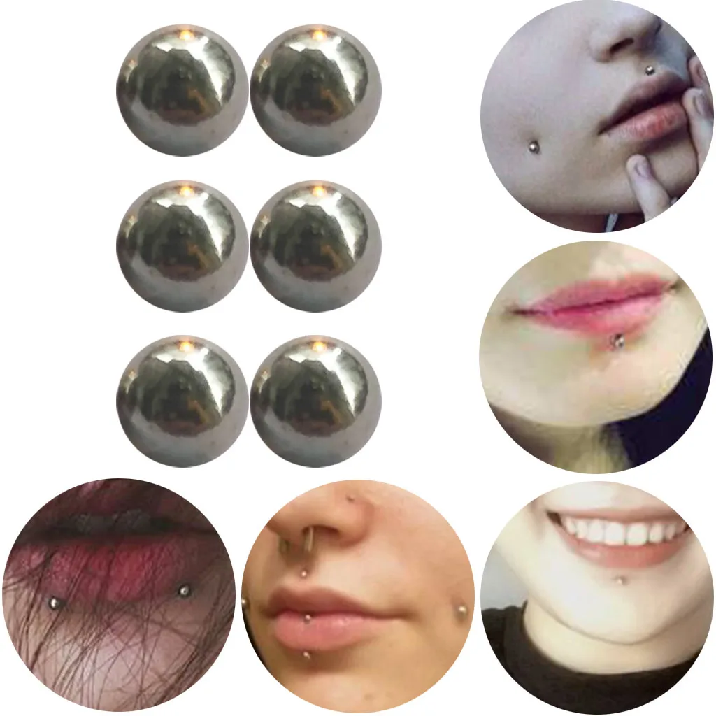 2020 HOT 6Pcs/lot Body Clamps Temporary Unique Non Piercing Magnet Nipple Balls NEW