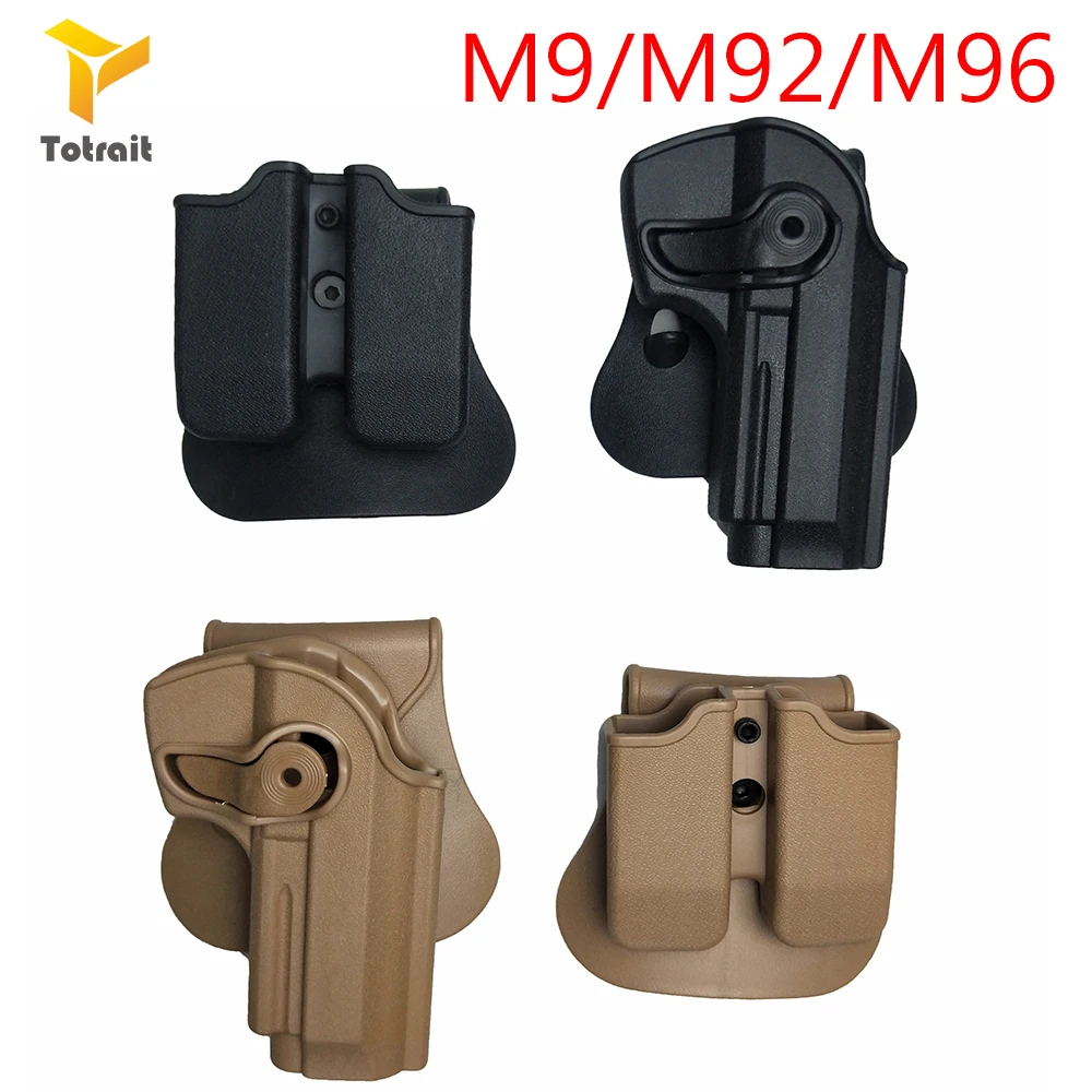 

TOtrait IMI m9 kydex Gun Holster funda M9 M92 M96 kedex gun accessories Tactical Gun Holster coldre pistola