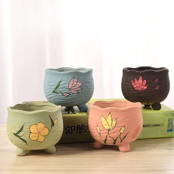 

Succulents Flowerpot Ceramic Meat Meat Flowerpot Simple Desktop Bonsai Small Flower Pot