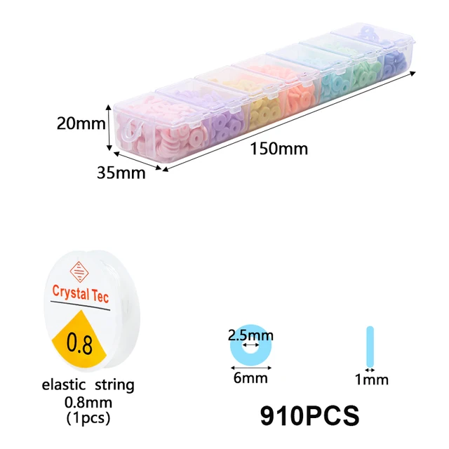 100-910pcs/Box Animal Cake Fruit Flat Polymer Beads Kit Loose Spacer Beads For Jewelry Making Kits Handmade Bracelet Accessories clay beads