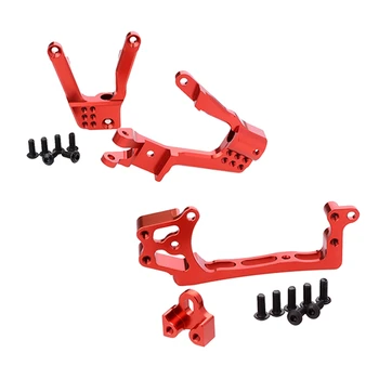 

1/10 Scale Metal Front Shock Tower+Steering Servo Mount Set for Axial SCX10 II 90046 90047 RC Rock Crawlers