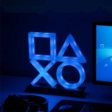 

Led ps4 mood flash lamp colorful light USB/Battery Led icon modeling voice control decorative lamp game Nice Gift for Christmas