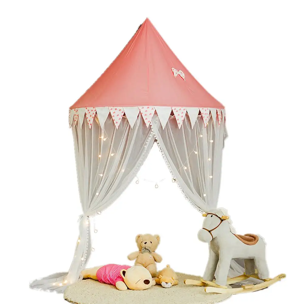 Детская палатка с полулуной для девочек и мальчиков, угловой игровой домик для чтения, детская игрушка, детская кровать для принцессы