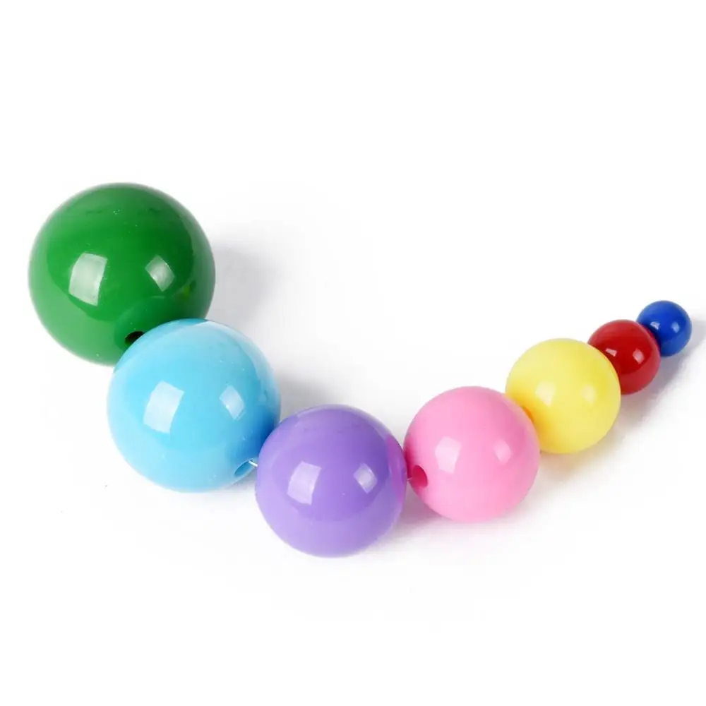 Round Opaque Acrylic 6mm 8mm 10mm 12mm 14mm 16mm 18mm 20mm Loose Beads for DIY Jewelry Making