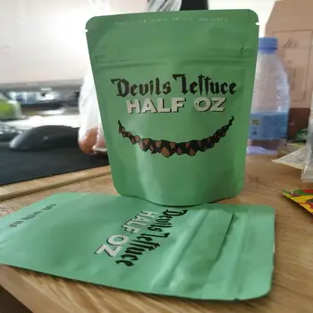 

Devils Lettuce Half Oz Bag Devils Lettuce 3.5 Mylar Half Oz Childproof Zip Airtight Child Proof For Dry Herb Packaging