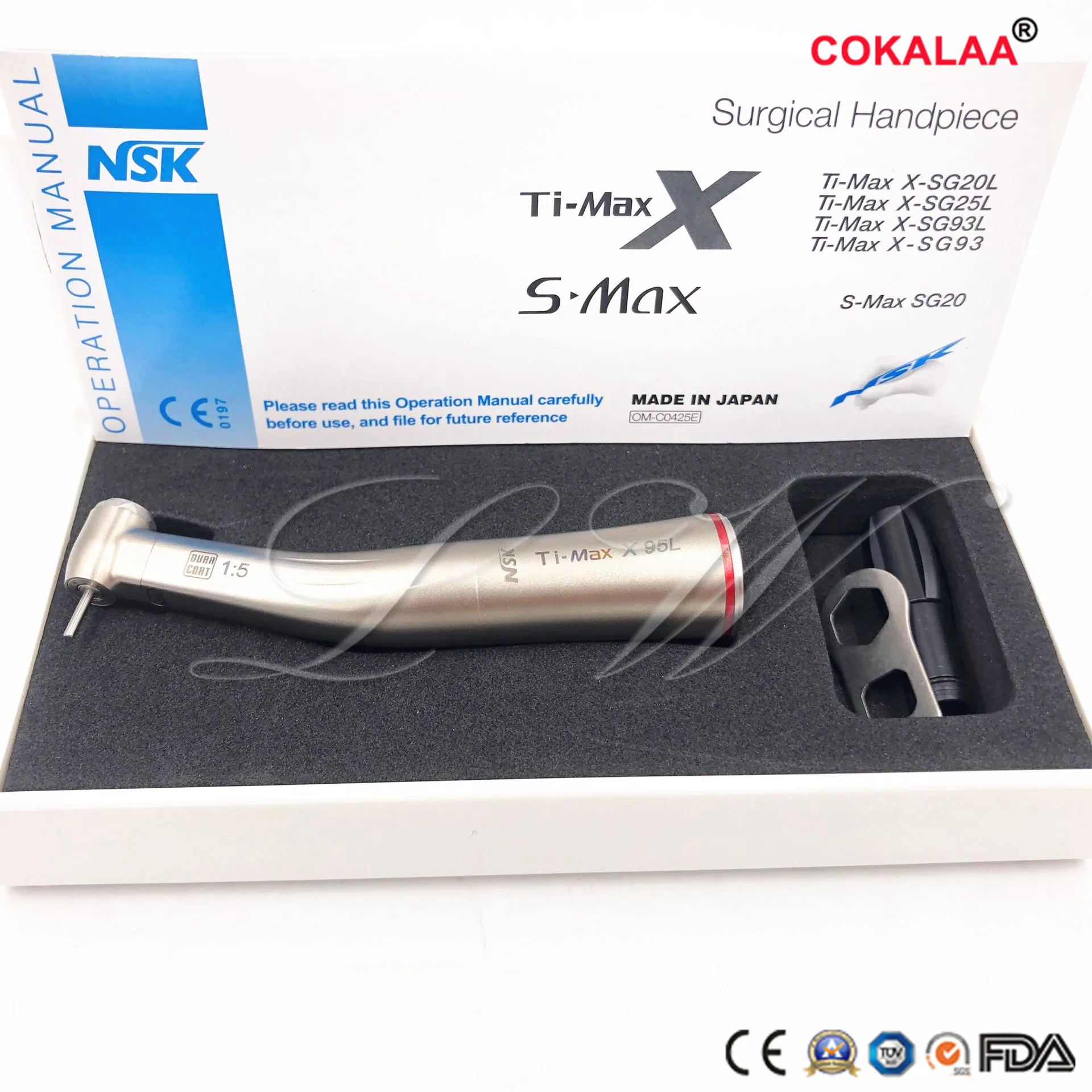 Nsk Стоматологический Электрический наконечник TI MAX x95l Тип 1: 5 со светодиодным