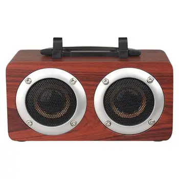 

Mini W5B Portable Bluetooth Wooden Speaker Mobile Computer Audio Wireless Player outdoor indoor Bluetooth audio