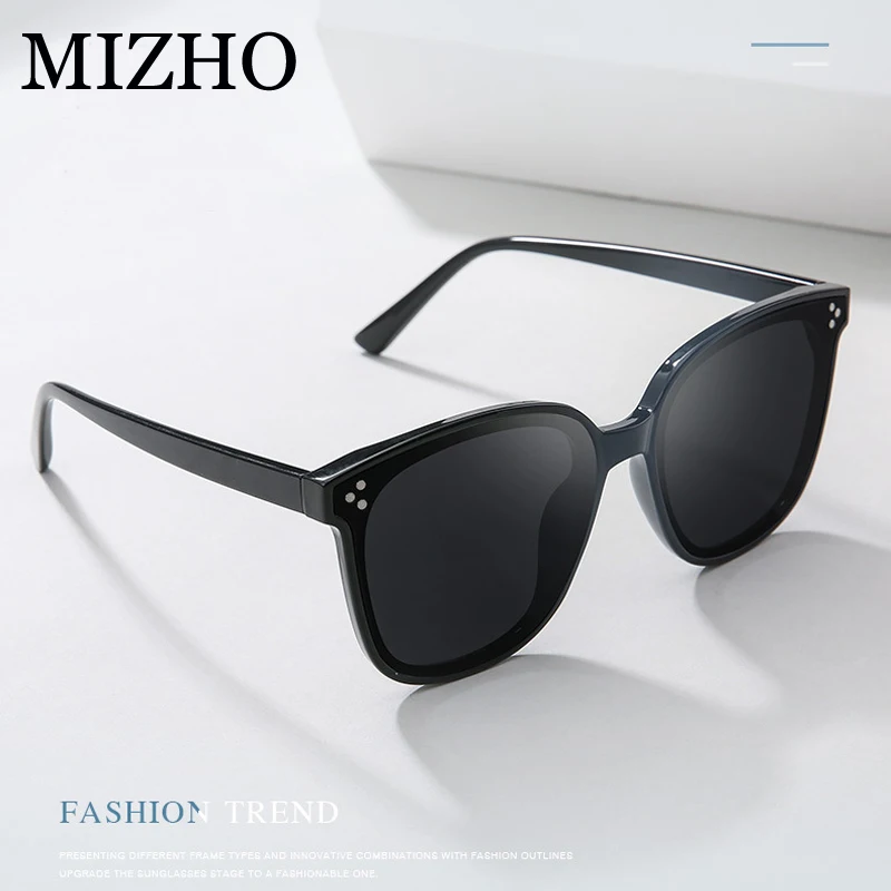 

MIZHO Fashion Mirrored Celebrity Sunglasses Women Square Trendy High Quality UV Shades Classic Korea Glasses Men Oversized