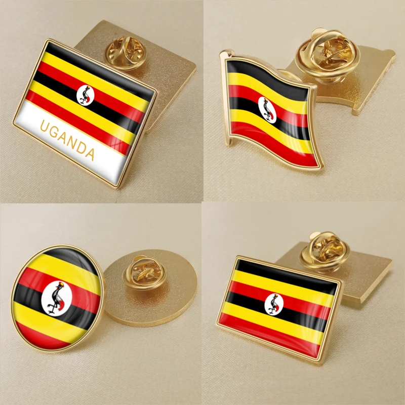 コートの腕のウガンダugandanマップ国旗エンブレムブローチバッジラペルピン Brooches Aliexpress