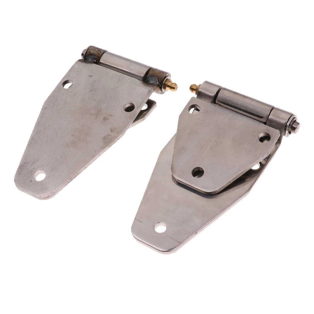 2 Pieces Stainless Steel Hinge Door Hinge Door Hinge For Car Truck Trailer, Approx. 190 X 80mm