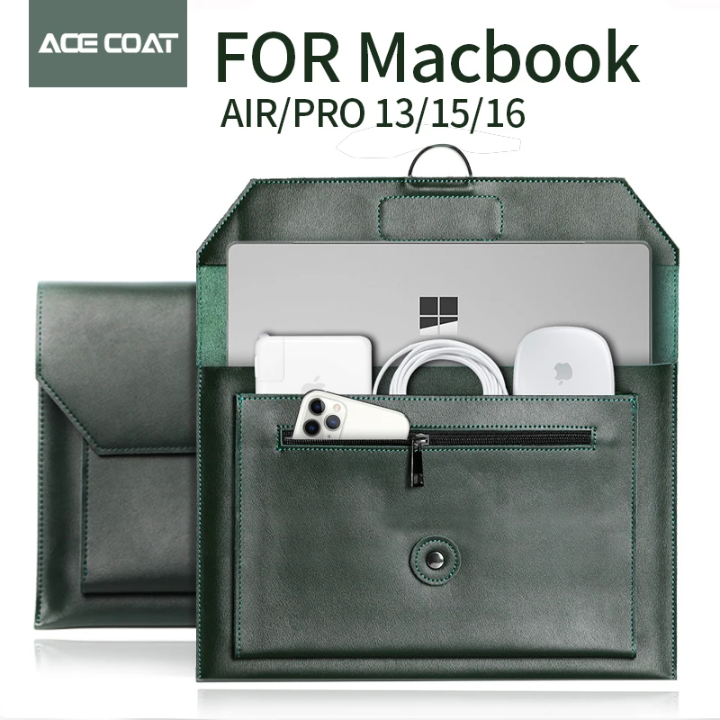 green laptop bag