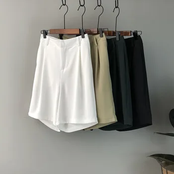 

Nomikuma 2020 Summer Suit Short Korean Solid High Waist Wide Leg Women Shorts Fashion Loose Femme Bottoms Short Feminino 6A213