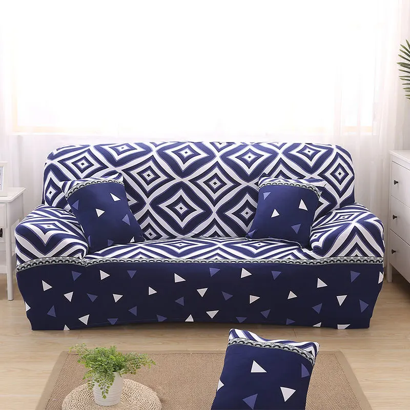 Sofa Covers Geometric Two And Three Seats Sofa Covers Elastic Printed Covers for Living Room Sofa SA45004