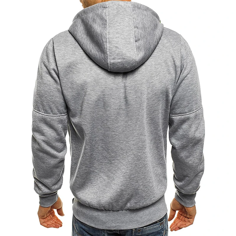 Covrlge Spring Men's Jackets Hooded Coats Casual Zipper Sweatshirts Male Tracksuit Fashion Jacket M
