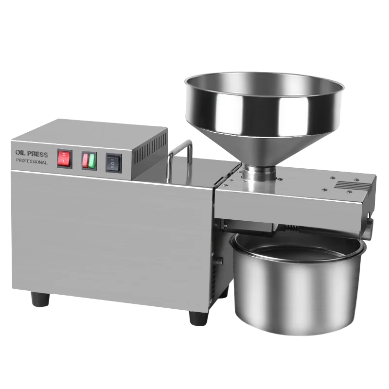 BEAUTISUN,Stainless steel automatic oil machine, small commercial oil press, Hemp  coconut oil extractor  machine oil presser,S9 5