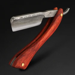 XUAN FENG Mini Stacked Razor Set Damascus Steel High Hardness Sharp Straight Razor Men's Razor