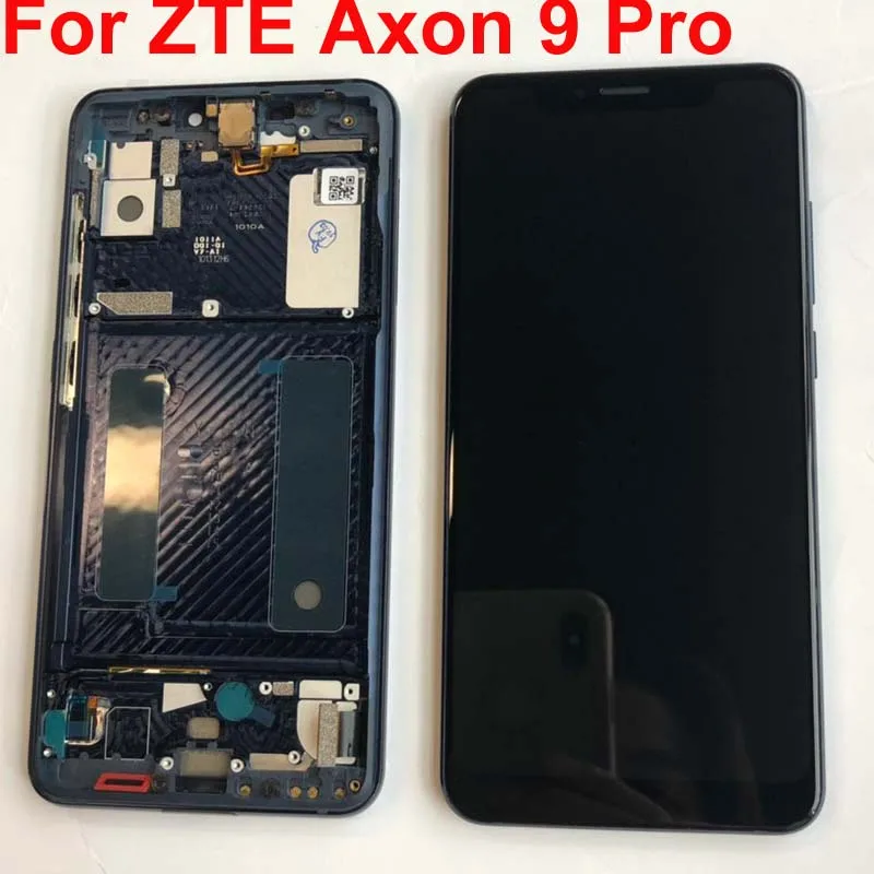 Для zte Axon 9 Pro ЖК-экран+ сенсорный+ рамка в сборе для zte Axon 9 Pro экран дигитайзер 6,2"