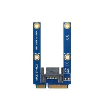 

50mm Mini PCI-E mSATA SSD to SATA 7pin Hard Disk Drive PCBA Extension Adapter