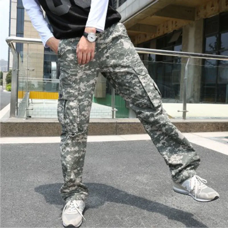 

Special for Hot Models Fashion Multi-pockets Men Camouflage Pants Casual Workwear Men's Trousers