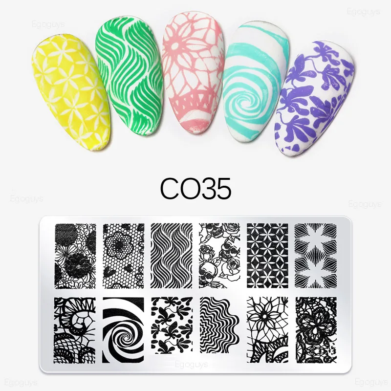 1 шт. трафареты из нержавеющей стали для маникюра|Шаблоны дизайна ногтей| |